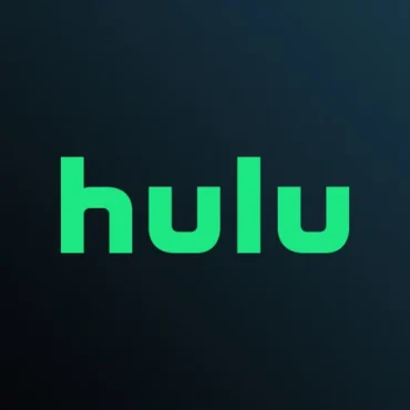 Hulu logo on a dark background for a streaming subscription product.